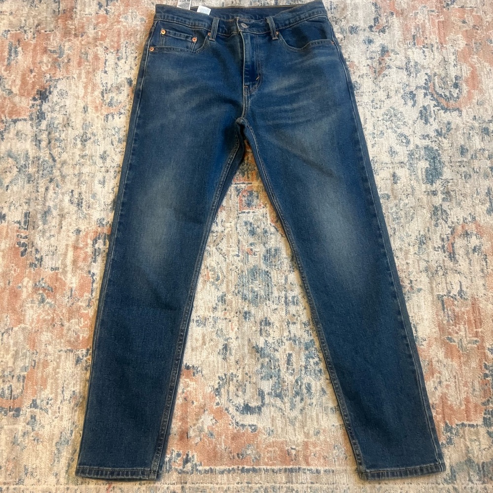 Levi's Men's Straight Fit Denim Jeans - Deep Blue